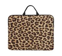 Fun leopard print Printed 14 Inch Laptop Sleeve Case with Handle Portable Computer case Laptop Bag with Zipper