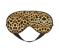 Fun Leopard Prints Print Soft Eye Mask for Women Men Comfortable with Adjustable Strap for Travel Yoga Nap Shift Work