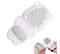 Fun Little Bear-Shaped Foot File, with Double Surfaces Design, Stainless Steel, Feet Pedicure Tools, Fun Little Bear-Shaped Foot File, Safe Comfortable Control, for Heel Care Cracked Skin Spa Home