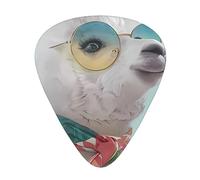 Fun Llama Pattern Guitar Plectrums 12 Pieces For Ukulele Bass Instrument Accessories