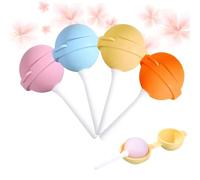 Fun Lollipop Ice Pop Molds - Reusable Silicone Popsicle Maker for Summer Parties, DIY Homemade Frozen Treats (4pcs)