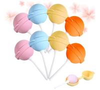 Fun Lollipop Ice Pop Molds - Reusable Silicone Popsicle Maker for Summer Parties, DIY Homemade Frozen Treats (8pcs)