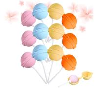 Fun Lollipop Ice Pop Molds - Reusable Silicone Popsicle Maker for Summer Parties, DIY Homemade Frozen Treats (12pcs)