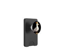 Fun looking Seagull with Crown and Kingdom Costume PopSockets PopWallet for MagSafe