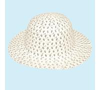 Fun Machine Easter Arts Craft Bonnet Decorations Egg Hunt - Bonnet Summer Hat - WHITE