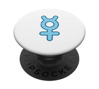Fun Mercury Symbol - Planet Astrology Astrological Zodiac PopSockets Adhesive PopGrip