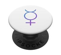 Fun Mercury Symbol - Planet Astrology Astrological Zodiac PopSockets Adhesive PopGrip
