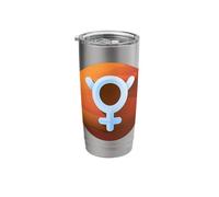 Fun Mercury Symbol - Planet Astrology Astrological Zodiac Stainless Steel Insulated Tumbler