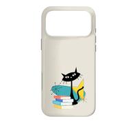Fun Mid Century Retro Cat Midcentury Book Lover Kids Case for iPhone 17 Pro Max