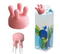 Fun Milk Pouring Funnel, Milk Bottle Tops Funnel, Milk Bottle Pouring Spout Lid, Boxed Milk Diverter, Cow Udder Milk Carton Cap, Creative Milk Bottle Milking Tool, Milk Cartons Dispenser for Home