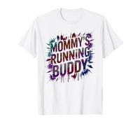 Fun Mommy's Running Buddy Mom Half Marathon Mud Run Princess T-Shirt