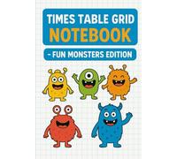 Fun Monster Graph Paper Notebook for Kids: Cute Math Notebook with Quad Ruled Graph Paper for Schoolwork and Drawing