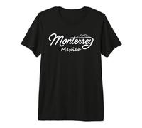 Fun Monterrey Mexico Cerro de la Silla Vintage Script Premium T-Shirt