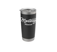 Fun Monterrey Mexico Cerro de la Silla Vintage Script Stainless Steel Insulated Tumbler