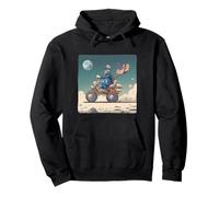 Fun Moon Drive with Vehicle Costume for Boys and Girls Pullover Hoodie