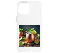 Fun Moscow Mule Cocktail Copper Mug Costume Case for iPhone 15