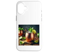 Fun Moscow Mule Cocktail Copper Mug Costume Case for iPhone 16 Plus