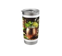 Fun Moscow Mule Cocktail Copper Mug Costume Stainless Steel Insulated Tumbler