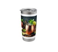Fun Moscow Mule Cocktail Copper Mug Costume Stainless Steel Insulated Tumbler