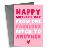 Fun Mother's Day Card - From One Fabulous Bitch To Another