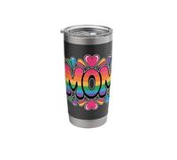 Fun Mothers Day Rainbow MOM Stainless Steel Insulated Tumbler