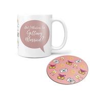 Fun Mug and Coaster Gift Set ‘Did I Mention I'm Getting Married’ Perfect Engagement Gift, New Fiance Gift or Birthday Gift