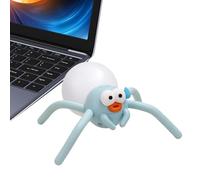 Fun Night Light with Flexible Legs and Spider Decorations | Small Night Light with Changeable Shape for Bedside Table, Office, Home, Baby Room, Bedroom, Kitchen,