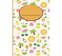 Fun Notebook: Paperback Composition College Ruled Journal/ Vintage&Summer/ Notepad Diary Memo planner/ School, Office & Work