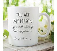 Fun Novelty Mug Grey's Anatomy You are My Person Office Work Cup Gift WSDMUG407
