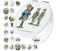 Fun Novelty Toilet Seat Soft Close, Easy Fit, Printed On 3 Surfaces Featuring Bryn Parry Art with Hilarious Shooting Innuendo, Great Gift for Shooting Enthusiasts & All Lovers of Country Sports.