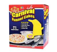 Fun Pack Foods - Carnival Funnel Cake Deluxe Kit - (2) Original Funnel Cake Mix, Pitcher, Frying Ring, Cooking Tongs