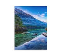Fun Paper 1000 Piece Jigsaw Puzzle，Hintersee Lakes,Ramsau Germany，Thanksgiving Christmas Birthday Adult Children's Intellectual Learning Toys Men and Women Gift（50x70cm）-AO17