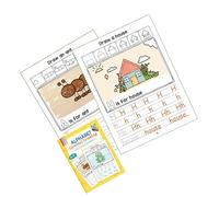 Fun Pen Control Activity Workbook with Thick Line for Grip Training and Sensory Learning - Safe Paper - Early Learning Tracing Workbook