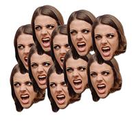 Fun Personalised Photo Face Masks - DIY or Ready To Wear - Custom kits For Hen do, stag do, birthday party - 19 RTW Masks