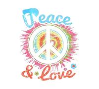Fun Personality Flower Power Peace Decal for Campers, Bicycles, Bumpers Vinyl Sticker 13cm X 12.3cm(Pink6,13cmx12.3cm)