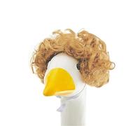 Fun Pet Wigs Geese Hat Afros Hairstyle Hairpiece Duck Headgear For Photoshootings And Festival Celebration Party Fiber Headpiece
