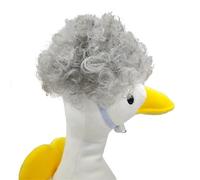 Fun Pet Wigs Geese Hat Afros Hairstyle Hairpiece Duck Headgear For Photoshootings And Festival Celebration Party Fiber Headpiece