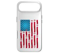 Fun Plane American Flag - Patriotic Vintage Aviation Case for iPhone Air