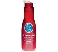 Fun Play Time Strawberry Flavoured Sex Lube Lubricant Water Based Gel Edible Sex Aid 75ml