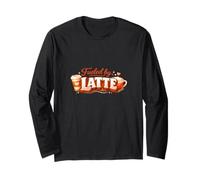Fun Playful Cute Design Gen Z Trendy Fueled by Latte Long Sleeve T-Shirt
