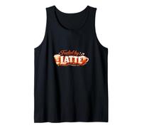 Fun Playful Cute Design Gen Z Trendy Fueled by Latte Tank Top