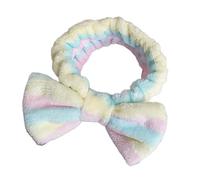 Fun Plush Bowknot Spa Headband Elastic Hairband for Women Daily Wear Hair Styling Accessories Makeup Band Women Accessories
