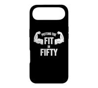 Fun Putting the Fit in Fifty 50th Birthday Workout Design Case for iPhone Air