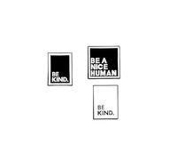 Fun Quotes Enamel Pins Be Kind Be A Nice Human Brooches Dialog Badge Shirt Denim Lapel Pin Novel Motto Enamel Pin for Bag Coat Decor Women Men Jewelry Gift, Metal