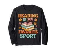 Fun Reading is My Favorite Sport Book Lover Long Sleeve T-Shirt