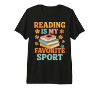 Fun Reading is My Favorite Sport Book Lover Premium T-Shirt