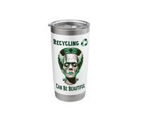 Fun Recycling Can Be Beautiful Motif with Bride Monster Stainless Steel Insulated Tumbler