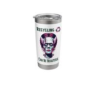 Fun Recycling Can Be Beautiful Motif with Bride Monster Stainless Steel Insulated Tumbler