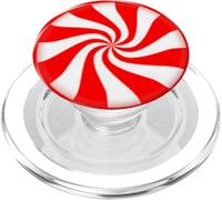 Fun Red and White Peppermint Swirl Pinwheel PopSockets PopGrip for MagSafe