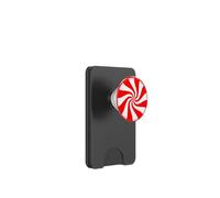 Fun Red and White Peppermint Swirl Pinwheel PopSockets PopWallet for MagSafe